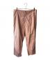 AURALEE（オーラリー）の古着「WASHED FINX TWILL EASY WIDE PANTS」｜ピンク