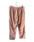 AURALEE (オーラリー) WASHED FINX TWILL EASY WIDE PANTS ピンク サイズ:4：8000円