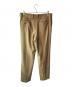 AURALEE (オーラリー) WOOL CASHMERE FLANNEL SLACKS ブラウン サイズ:5：12000円