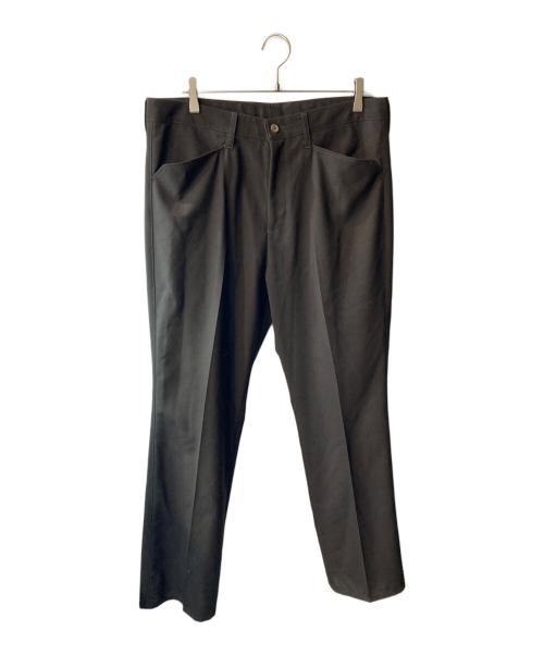 MAISON et VOYAGE（メゾンエボヤージュ）MAISON et VOYAGE (メゾンエボヤージュ) ポリエステルウール Lポケットフレアパンツ ブラウン サイズ:52の古着・服飾アイテム