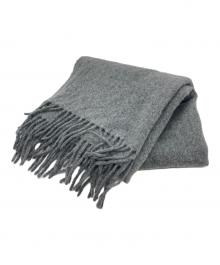 Acne studios（アクネ ストゥディオス）の古着「フリンジウールスカーフ」｜グレー