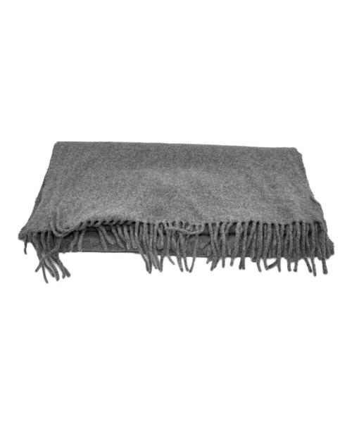 Acne studios（アクネ ストゥディオス）ACNE STUDIOS (アクネ ストゥディオス) フリンジウールスカーフ グレーの古着・服飾アイテム