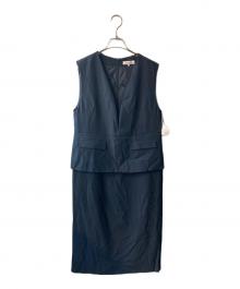 form forma（フォルムフォルマ）の古着「ジャンパースカート」｜ネイビー