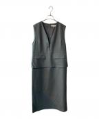 form formaフォルムフォルマ）の古着「ジャンパースカート」｜グレー