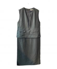 form forma（フォルムフォルマ）の古着「ジャンパースカート」｜グレー