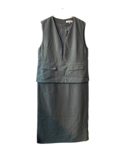 form forma（フォルムフォルマ）form forma (フォルムフォルマ) ジャンパースカート グレー サイズ:Mの古着・服飾アイテム