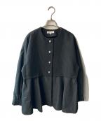 form formaフォルムフォルマ）の古着「異素材ジャケット」｜ブラック