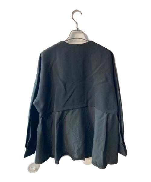 form forma（フォルムフォルマ）form forma (フォルムフォルマ) 異素材ジャケット ブラック サイズ:Lの古着・服飾アイテム