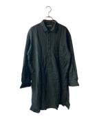 ISSEY MIYAKEイッセイミヤケ）の古着「ロングシャツ」｜ブラック