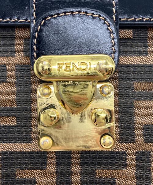 FENDI（フェンディ）FENDI (フェンディ) バニティバッグ ブラウンの古着・服飾アイテム