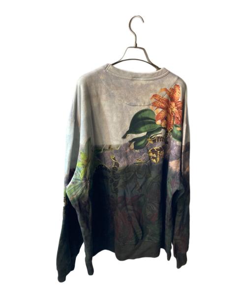 DRIES VAN NOTEN（ドリスヴァンノッテン）DRIES VAN NOTEN (ドリスヴァンノッテン) プリントスウェットシャツ グレー サイズ:Mの古着・服飾アイテム