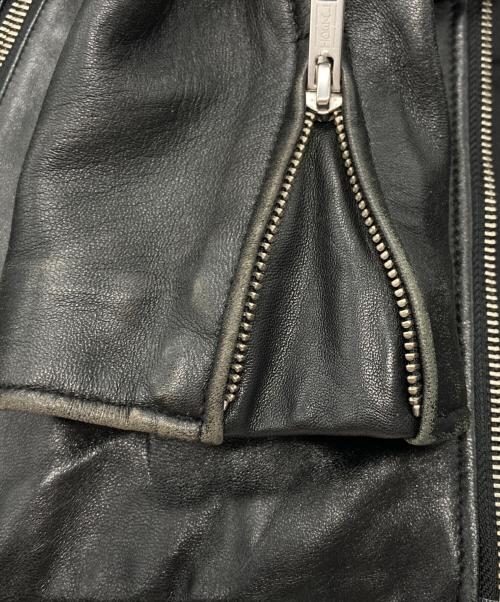 JOURNAL STANDARD（ジャーナルスタンダード）JOURNAL STANDARD (ジャーナルスタンダード) シープレザーライダースブルゾン ブラック サイズ:Mの古着・服飾アイテム