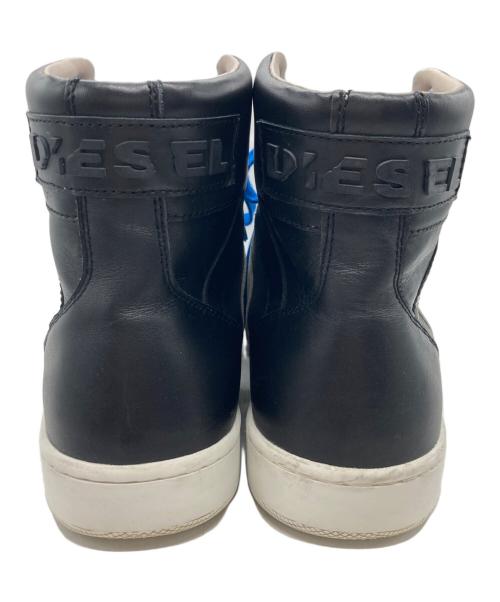 DIESEL（ディーゼル）DIESEL (ディーゼル) ハイカットスニーカー ブラック サイズ:28㎝の古着・服飾アイテム