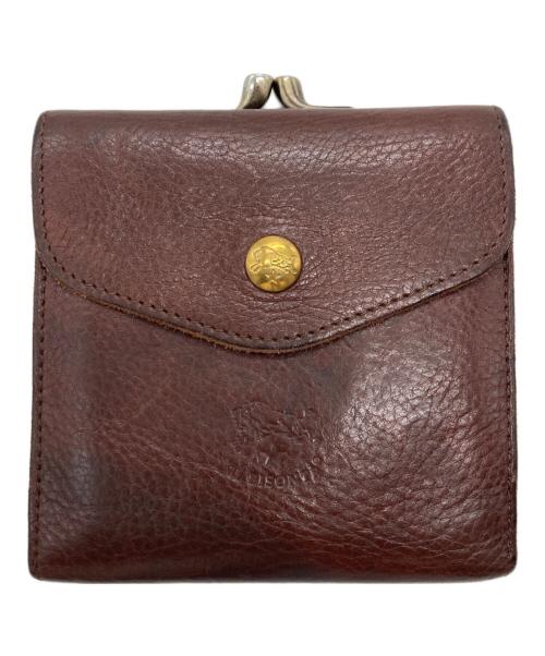 IL BISONTE（イル ビゾンテ）IL BISONTE (イル ビゾンテ) がま口二つ折り財布 ブラウンの古着・服飾アイテム