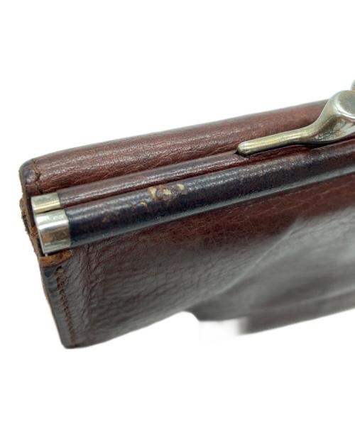 IL BISONTE（イル ビゾンテ）IL BISONTE (イル ビゾンテ) がま口二つ折り財布 ブラウンの古着・服飾アイテム