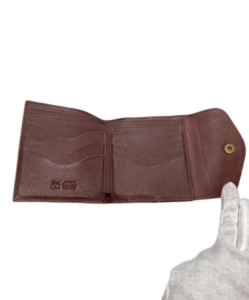 IL BISONTE（イル ビゾンテ）IL BISONTE (イル ビゾンテ) がま口二つ折り財布 ブラウンの古着・服飾アイテム