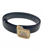 Cartierカルティエ）の古着「レザーベルト」｜ブラック