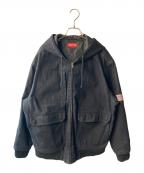 SUPREMEシュプリーム）の古着「Canvas Hooded Work Jacket」｜ブラック