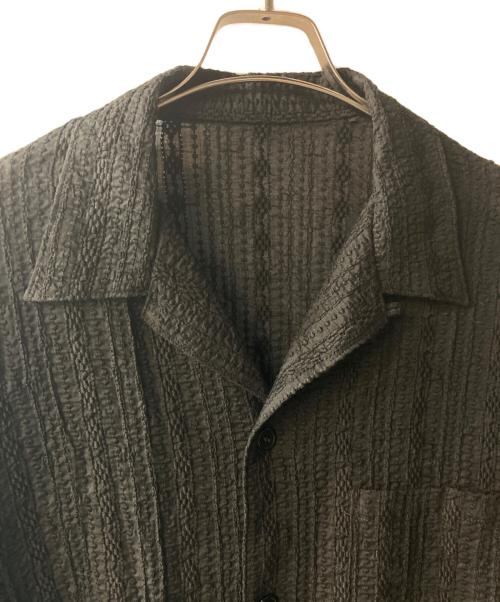 UNUSED（アンユーズド）UNUSED (アンユーズド) Short Sleeve Lace Shirt ブラック サイズ:3の古着・服飾アイテム