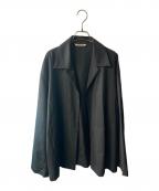AURALEEオーラリー）の古着「WOOL SILK TROPICAL SHIRTS JACKET」｜グレー