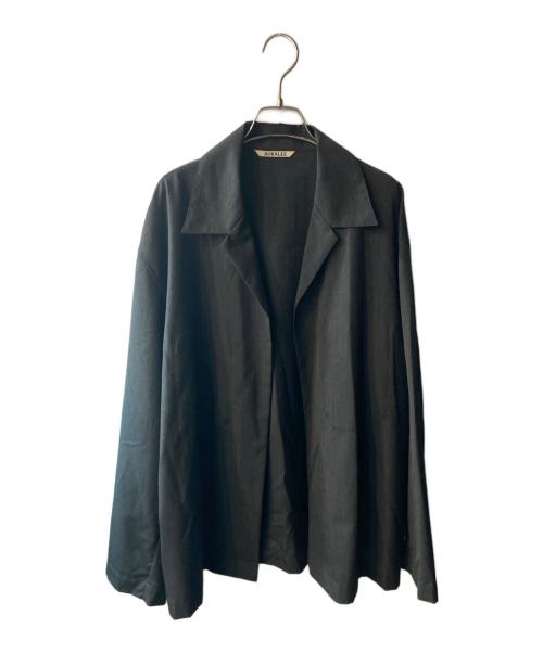 AURALEE（オーラリー）AURALEE (オーラリー) WOOL SILK TROPICAL SHIRTS JACKET グレー サイズ:5の古着・服飾アイテム