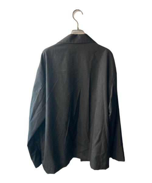 AURALEE（オーラリー）AURALEE (オーラリー) WOOL SILK TROPICAL SHIRTS JACKET グレー サイズ:5の古着・服飾アイテム