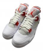 NIKEナイキ）の古着「AIR JORDAN 4 RETRO」｜ホワイト