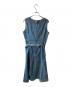 BURBERRY LONDON (バーバリーロンドン) デニムノースリーブワンピース インディゴ サイズ:L：4000円