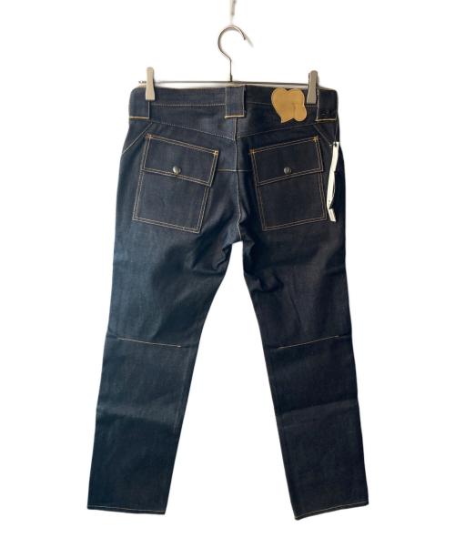 n(n) by NUMBER (N)INE（エヌエヌバイナンバーナイン）n(n) by NUMBER (N)INE (エヌエヌバイナンバーナイン) 音符涙 ブッシュデニムパンツ インディゴ サイズ:2 未使用品の古着・服飾アイテム