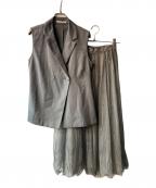 Snidelスナイデル）の古着「ジレ×チュールスカート セットアップ」｜グレー