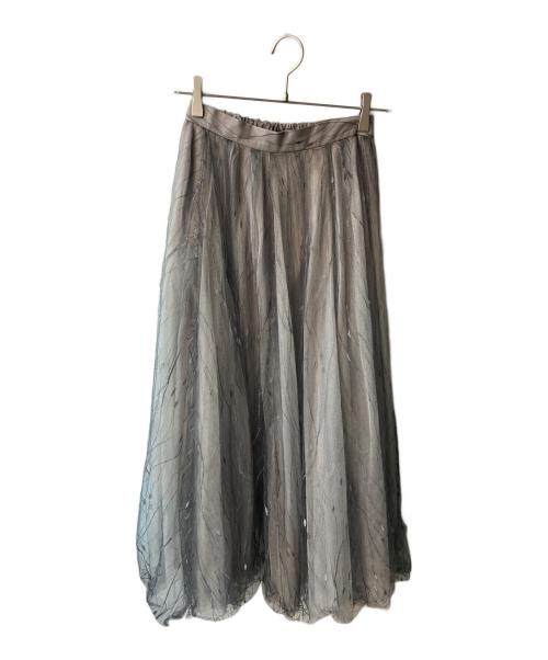 Snidel（スナイデル）Snidel (スナイデル) ジレ×チュールスカート セットアップ グレー サイズ:Sの古着・服飾アイテム