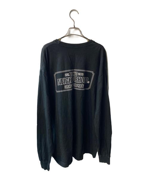 NEIGHBORHOOD（ネイバーフッド）NEIGHBORHOOD (ネイバーフッド) プリントカットソー ブラック サイズ:XLの古着・服飾アイテム