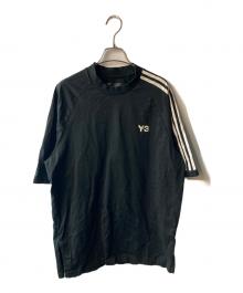 Y-3（ワイスリー）の古着「3ストライプス オーバーサイズ ロゴ Tシャツ」｜ブラック