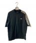 Y-3（ワイスリー）の古着「3ストライプス オーバーサイズ ロゴ Tシャツ」｜ブラック