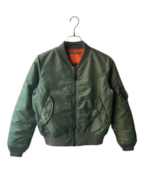 AVIREX（アヴィレックス）AVIREX (アヴィレックス) COMMERCIAL LOGO MA-1 カーキ サイズ:Lの古着・服飾アイテム