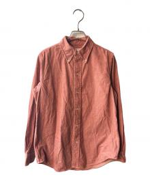 FAR EAST MANUFACTURING（ファー イースト マニュファクチュアリング）の古着「コーデュロイシャツ」｜ピンク