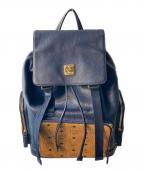 MCMエムシーエム）の古着「ブランデンブルグ バックパック」｜ネイビー×ブラウン