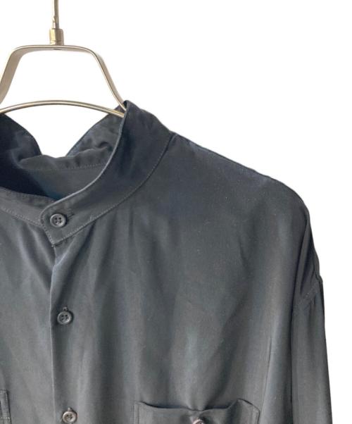 LAD MUSICIAN（ラッドミュージシャン）LAD MUSICIAN (ラッドミュージシャン) スタンドカラー ロングシャツ ブラック サイズ:42の古着・服飾アイテム