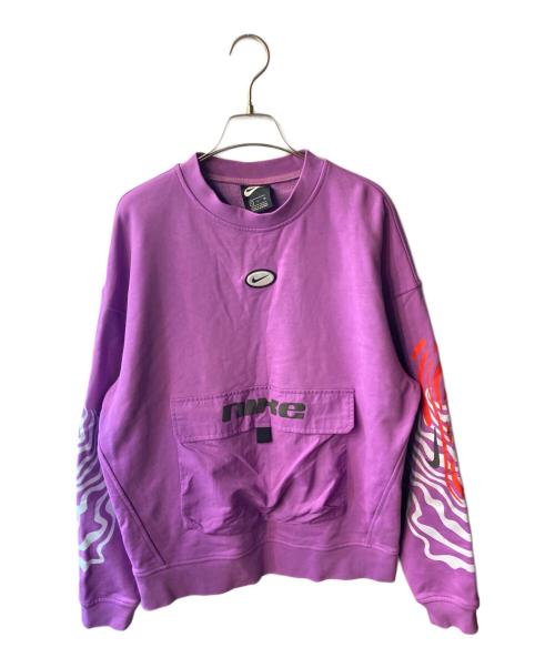 NIKE（ナイキ）NIKE (ナイキ) AS U NK CREW FLC NR パープル サイズ:Sの古着・服飾アイテム