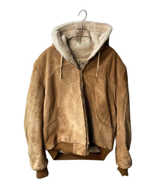 USED（ユーズド）USED (ユーズド) レザージャケット ベージュ サイズ:サイズ不明の古着・服飾アイテム