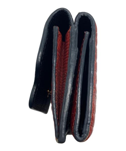 MARNI（マルニ）MARNI (マルニ) コンパクトウォレット ブラック×レッドの古着・服飾アイテム
