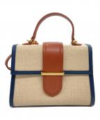 Mila Owenミラオーウェン）の古着「2WAYショルダーバッグ」｜ネイビー×ベージュ