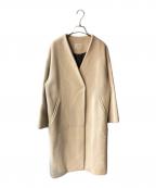 IENAイエナ）の古着「MANTECO ノーカラーコート」｜ベージュ