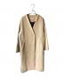 IENA（イエナ）の古着「MANTECO ノーカラーコート」｜ベージュ
