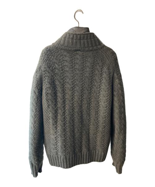 HERNO（ヘルノ）HERNO (ヘルノ) カシミヤニットダウンジャケット グレー サイズ:48の古着・服飾アイテム