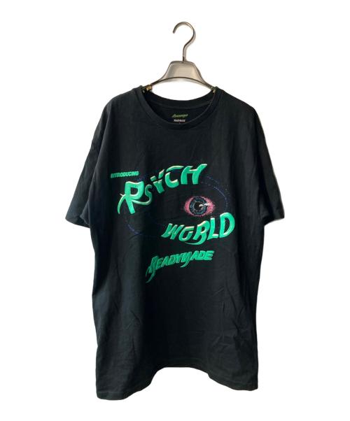 READYMADE（レディメイド）READYMADE (レディメイド) PSYCHWORLD (サイコワールド) PACK TEE ブラック サイズ:XLの古着・服飾アイテム