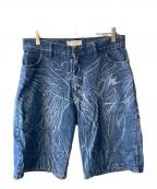 YARDSALEヤードセール）の古着「half Blue ripperjeans」｜インディゴ