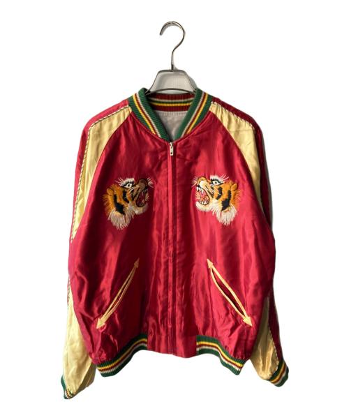 東洋エンタープライズ（トウヨウエンタープライズ）東洋エンタープライズ (トウヨウエンタープライズ) Mid 1950s Style Acetate Souvenir Jacket “EAGLE” × “BLUE TIGER” レッド サイズ:Mの古着・服飾アイテム