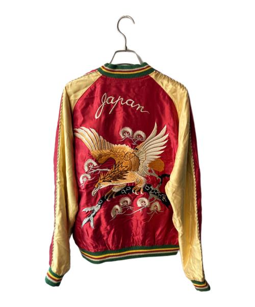 東洋エンタープライズ（トウヨウエンタープライズ）東洋エンタープライズ (トウヨウエンタープライズ) Mid 1950s Style Acetate Souvenir Jacket “EAGLE” × “BLUE TIGER” レッド サイズ:Mの古着・服飾アイテム