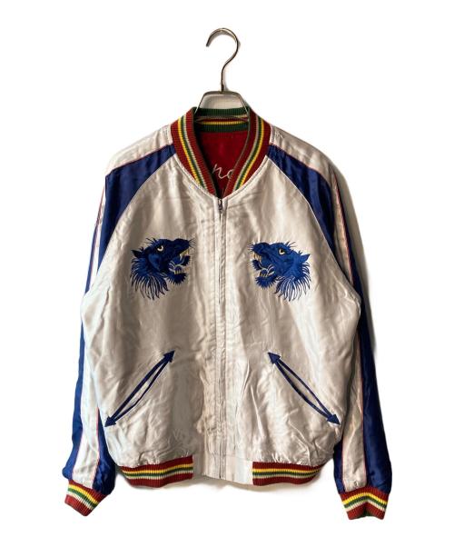 東洋エンタープライズ（トウヨウエンタープライズ）東洋エンタープライズ (トウヨウエンタープライズ) Mid 1950s Style Acetate Souvenir Jacket “EAGLE” × “BLUE TIGER” レッド サイズ:Mの古着・服飾アイテム